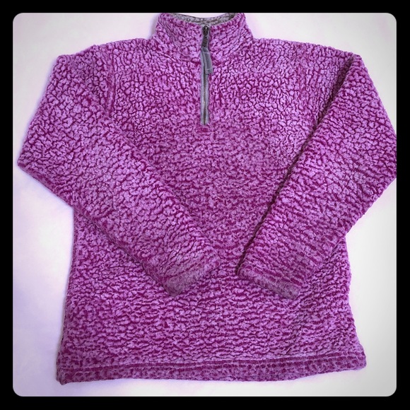 Ladies Sherpa Quarter ZIP Pullover - Picture 1 of 4